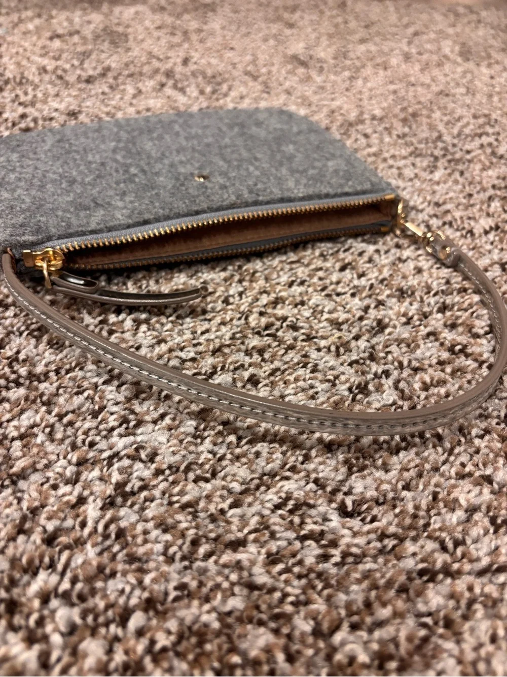Wool Kate Spade wristlet purse